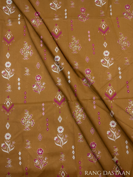Golden Hour - Printed Lawn 2-Piece Unstitched Suit