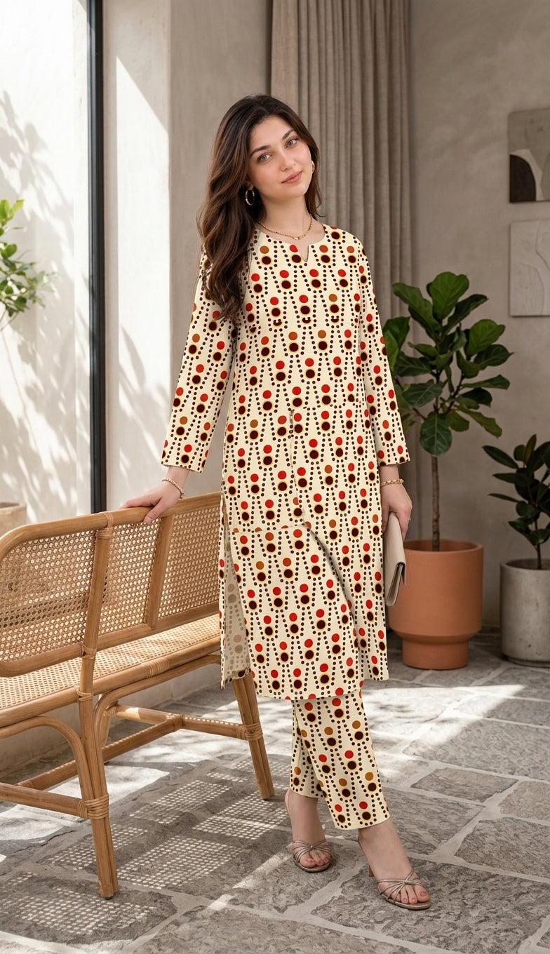 🍂 Rustica — Printed Lawn 2-Piece Unstitched Suit