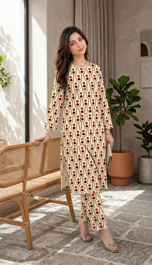 Rustica — Printed Lawn 2-Piece Unstitched Suit