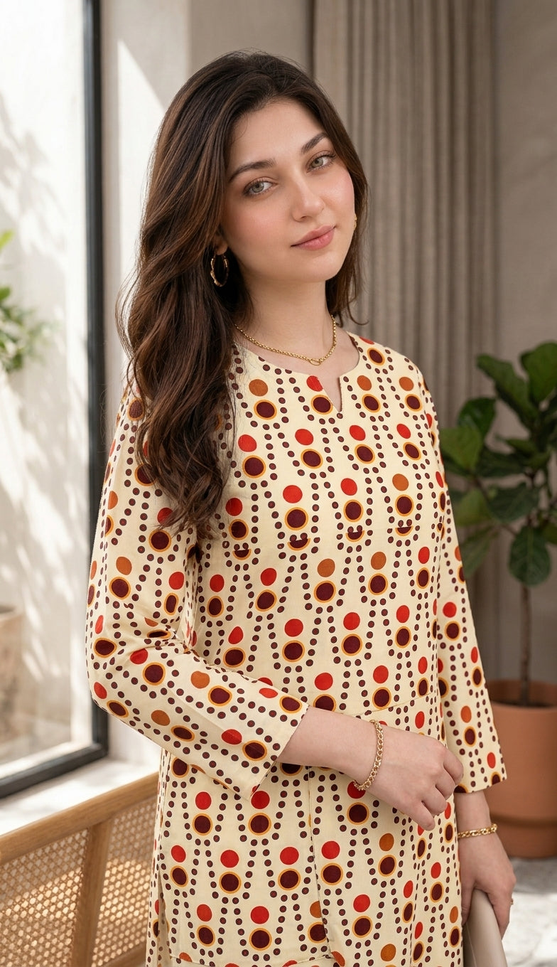 🍂 Rustica — Printed Lawn 2-Piece Unstitched Suit