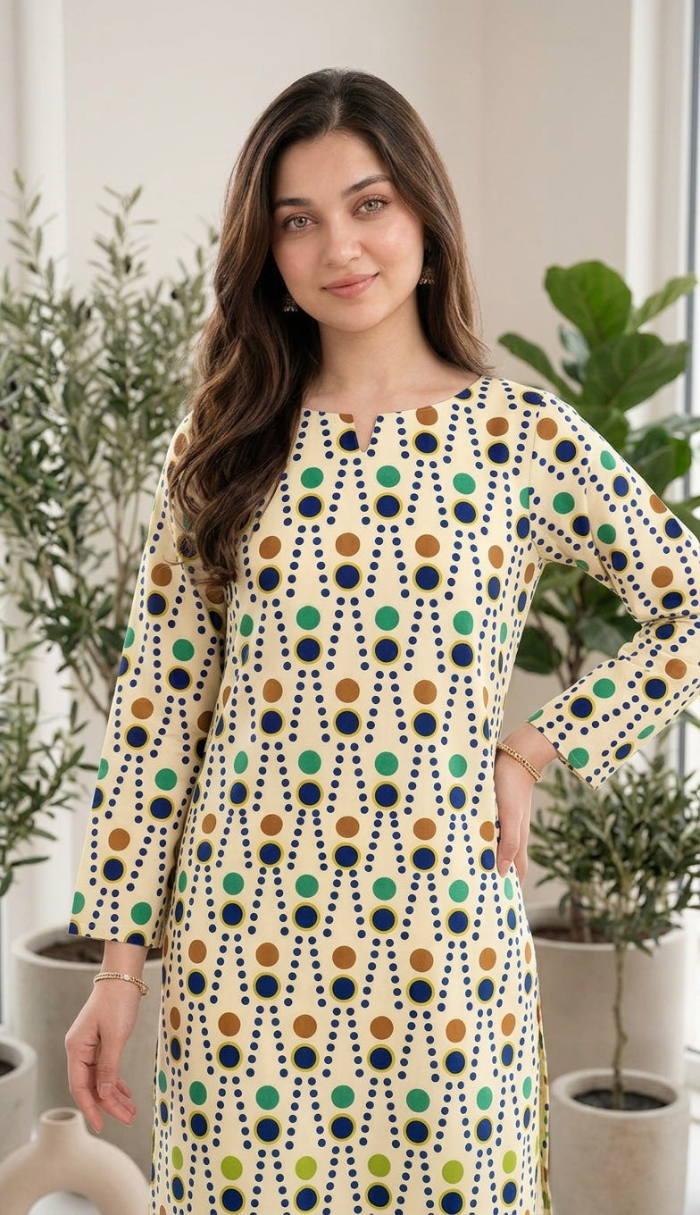 Meadow Dots — Printed Lawn 2-Piece Unstitched Suit