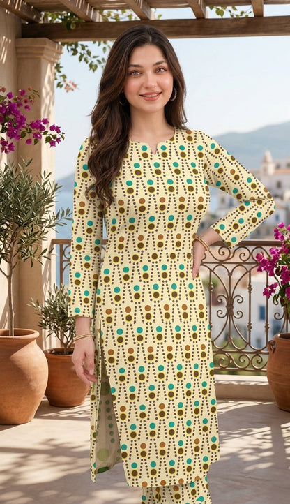 Olive Breeze — Printed Lawn 2-Piece Unstitched Suit