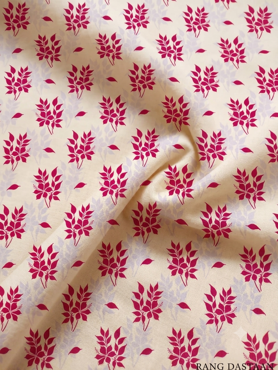 Pink - Printed Lawn 2-Piece Unstitched Suit
