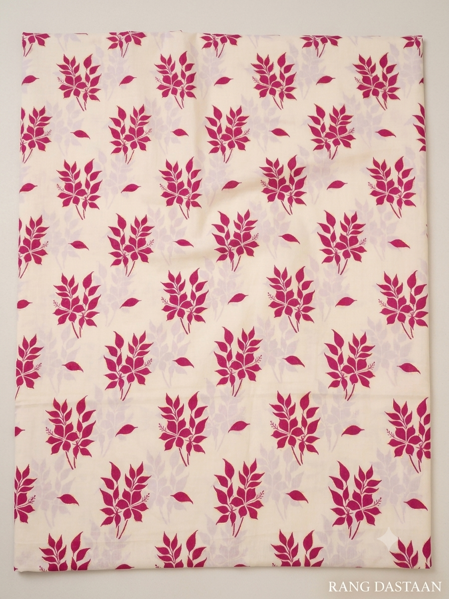 Pink - Printed Lawn 2-Piece Unstitched Suit