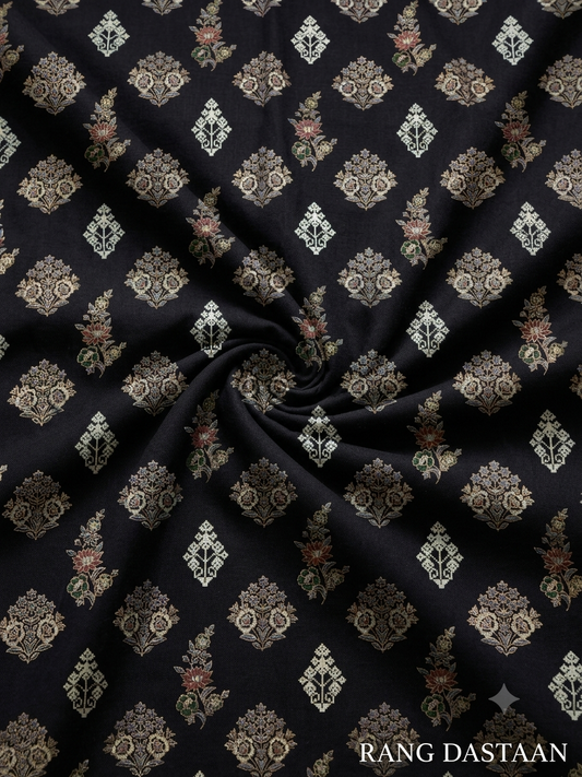 Midnight Heritage - Printed Lawn 2-Piece Unstitched Suit
