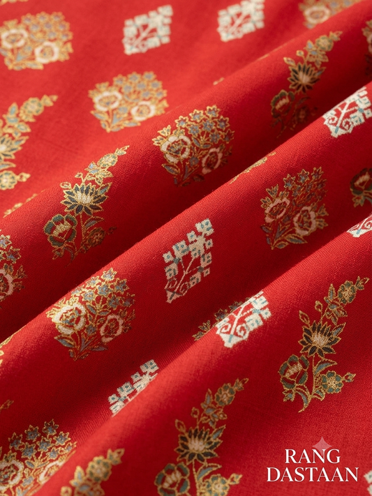 Crimson Heritage - Printed Lawn 2-Piece Unstitched Suit